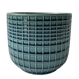 Hortus Braga Pot - Blue/Green - Dia 20.5 x H17cm