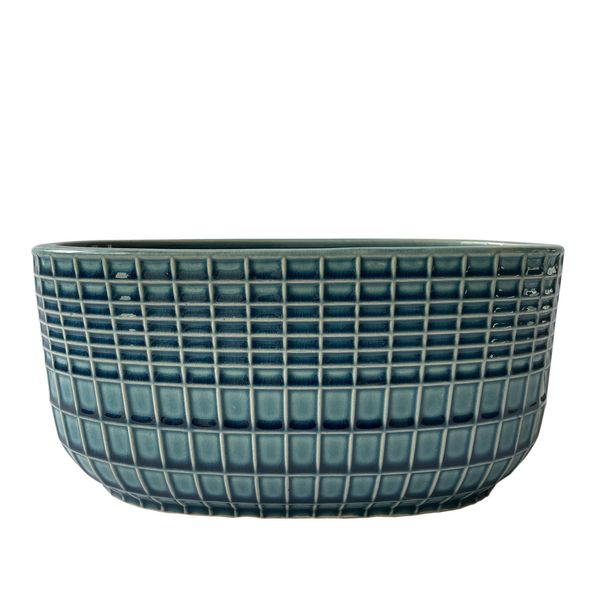 Hortus Braga Pot - Blue/Green - 25 x 13cm