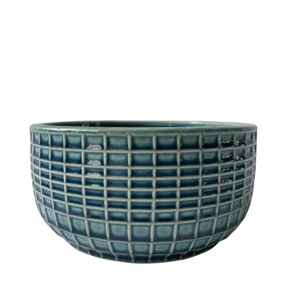 Hortus Braga Pot - Blue/Green - Dia 20.5 x 10cm