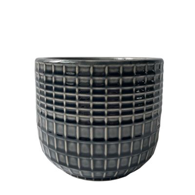 Hortus Braga Pot - Grey - Dia 13.5 x H13cm