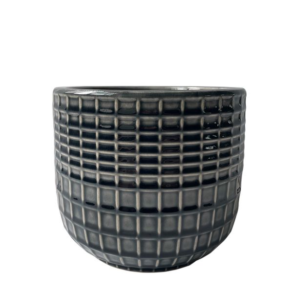 Hortus Braga Pot - Grey - Dia 13.5 x H13cm