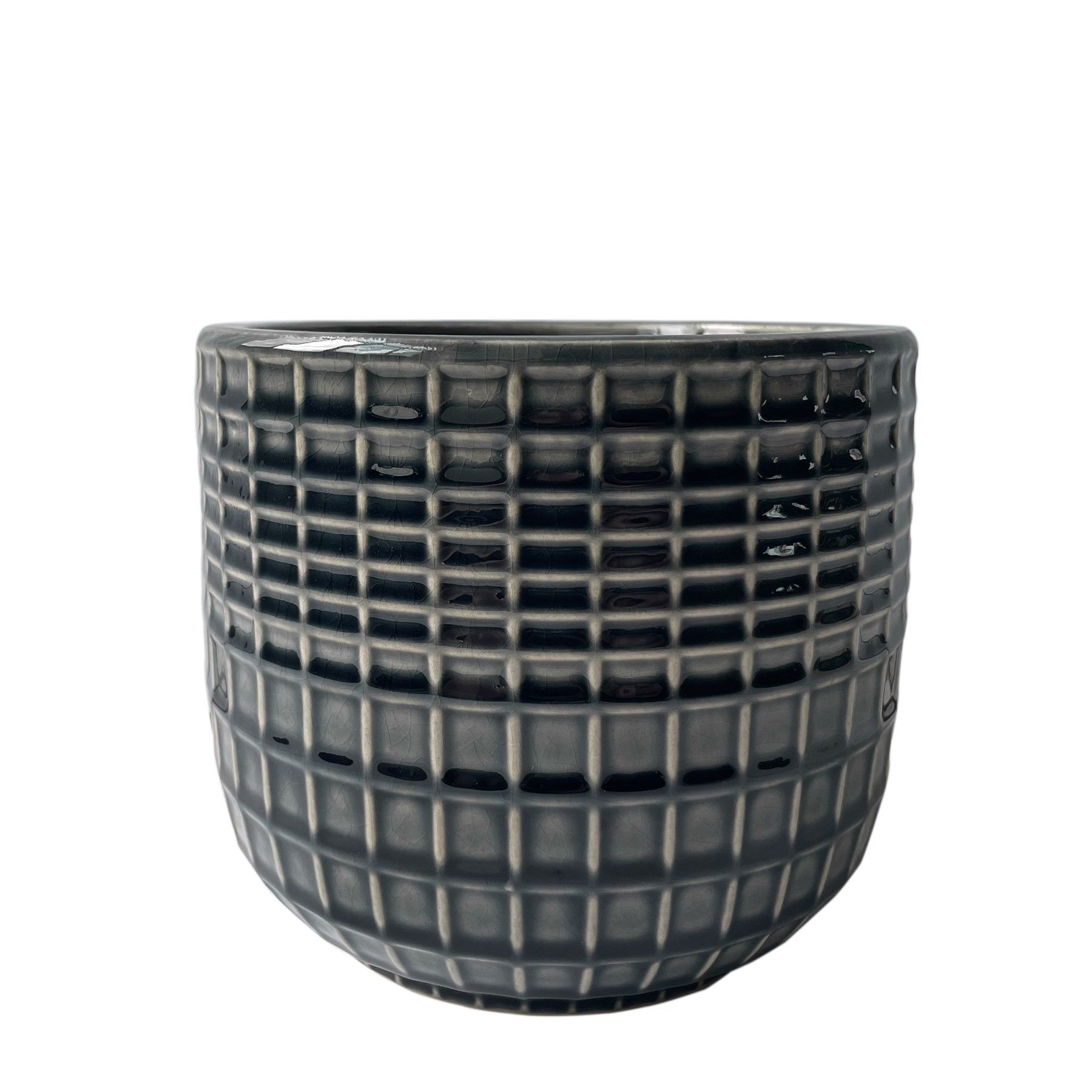 Hortus Braga Pot - Grey - Dia 13.5 x H13cm