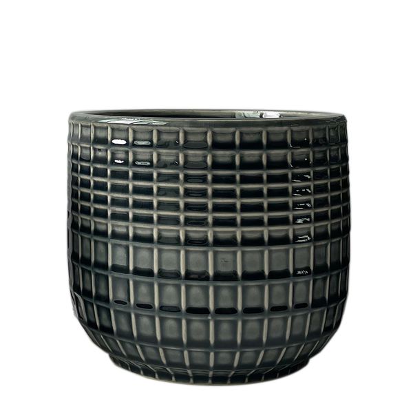 Hortus Braga Pot - Grey - Dia 17.5 x H15cm