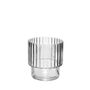 Clear Vase Wide Ribbed - H15 x Dia 15cm