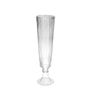 Clear Ribbed Fluted Vase - H65 x Dia 16cm