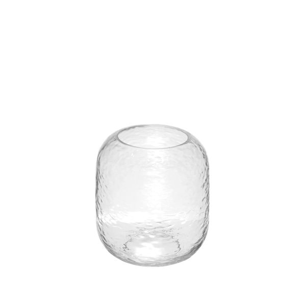 Clear Domed Vase- H19 x Dia 11.5cm