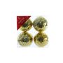 Gold Disco Baubles (10cm) (4 Pieces)