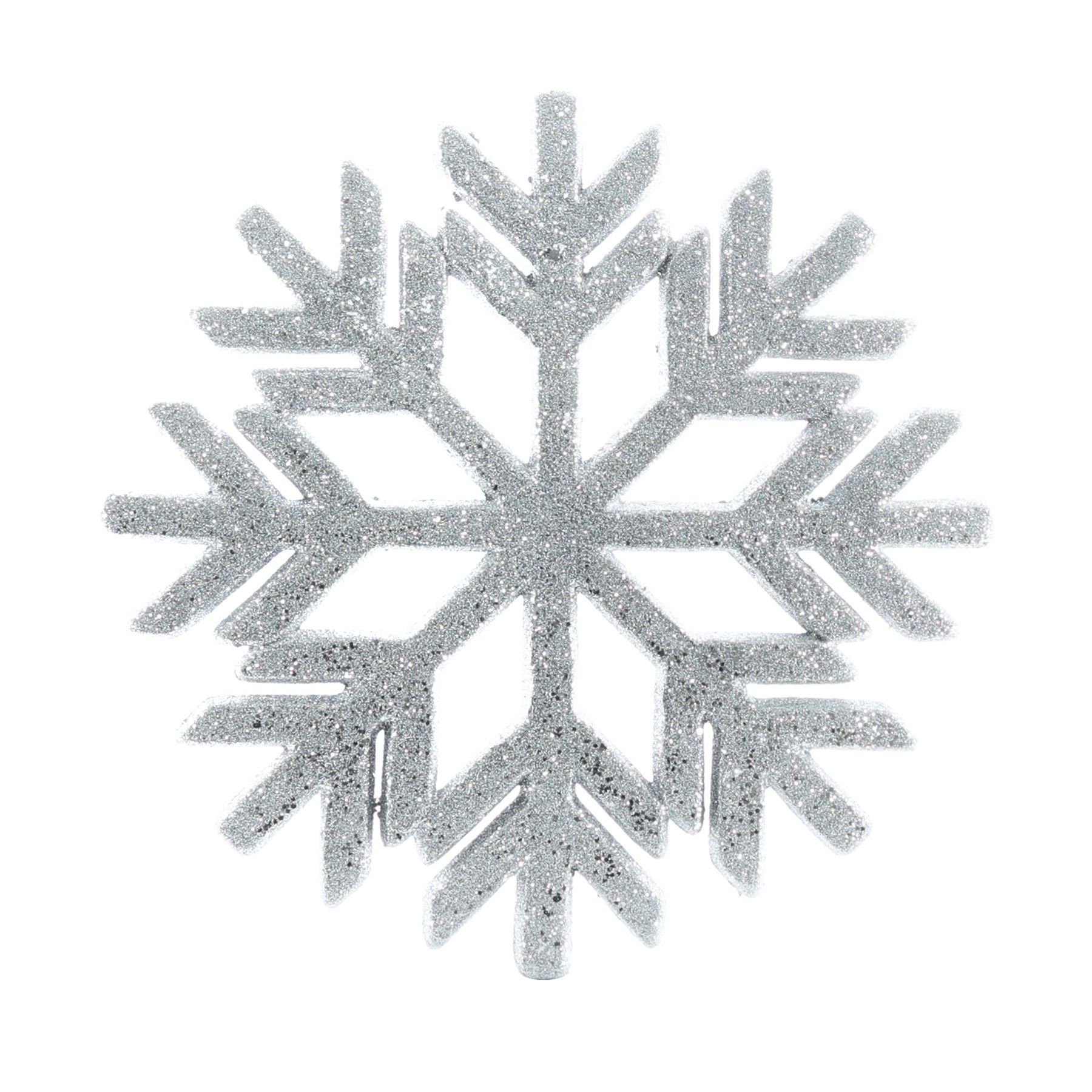 Snowflake Hanging Decoration - Silver - 45cm