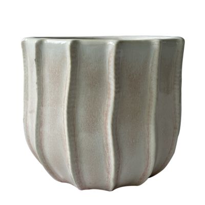 Hortus Porto Pot - Cream/Pink - Dia 20.5 x H17cm