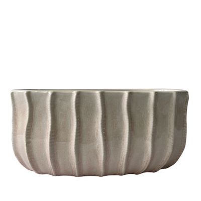 Hortus Porto Pot - Cream/Pink - 25 x 13cm