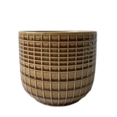 Hortus Braga Pot - Brown - Dia 13.5 x H13cm