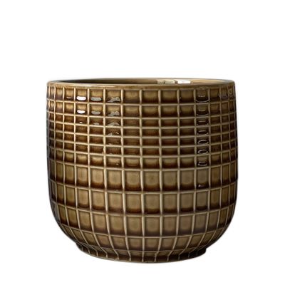 Hortus Braga Pot - Brown - Dia 17.5 x H15cm