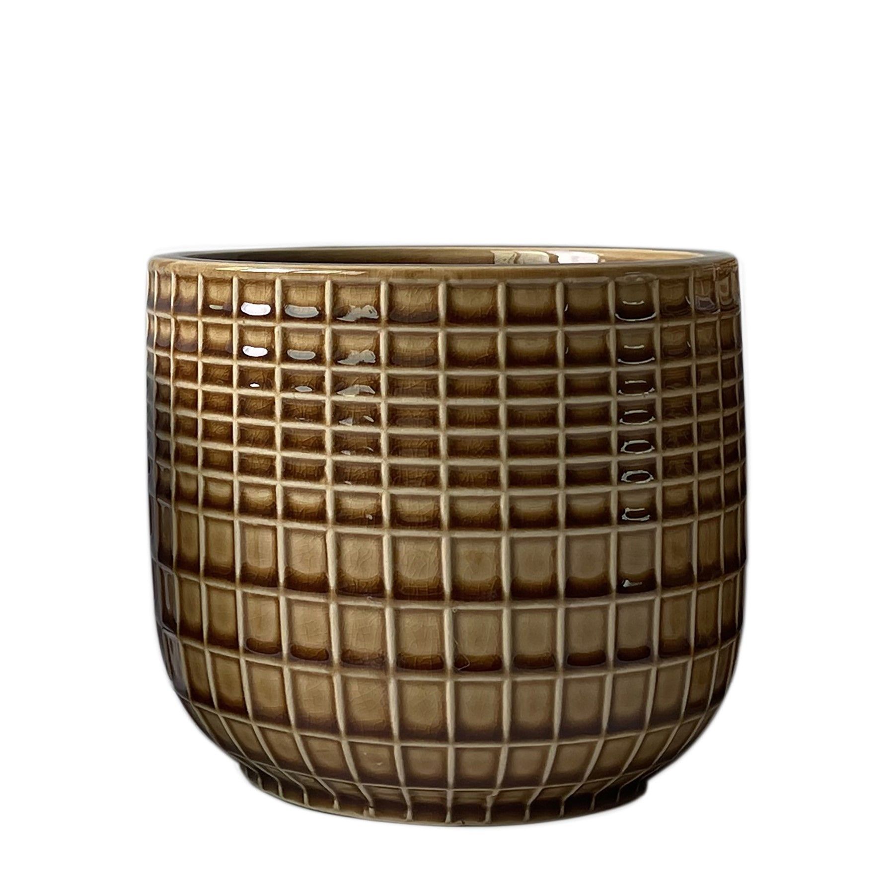 Hortus Braga Pot - Brown - Dia 17.5 x H15cm