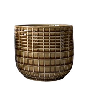 Hortus Braga Pot - Brown - Dia 17.5 x H15cm