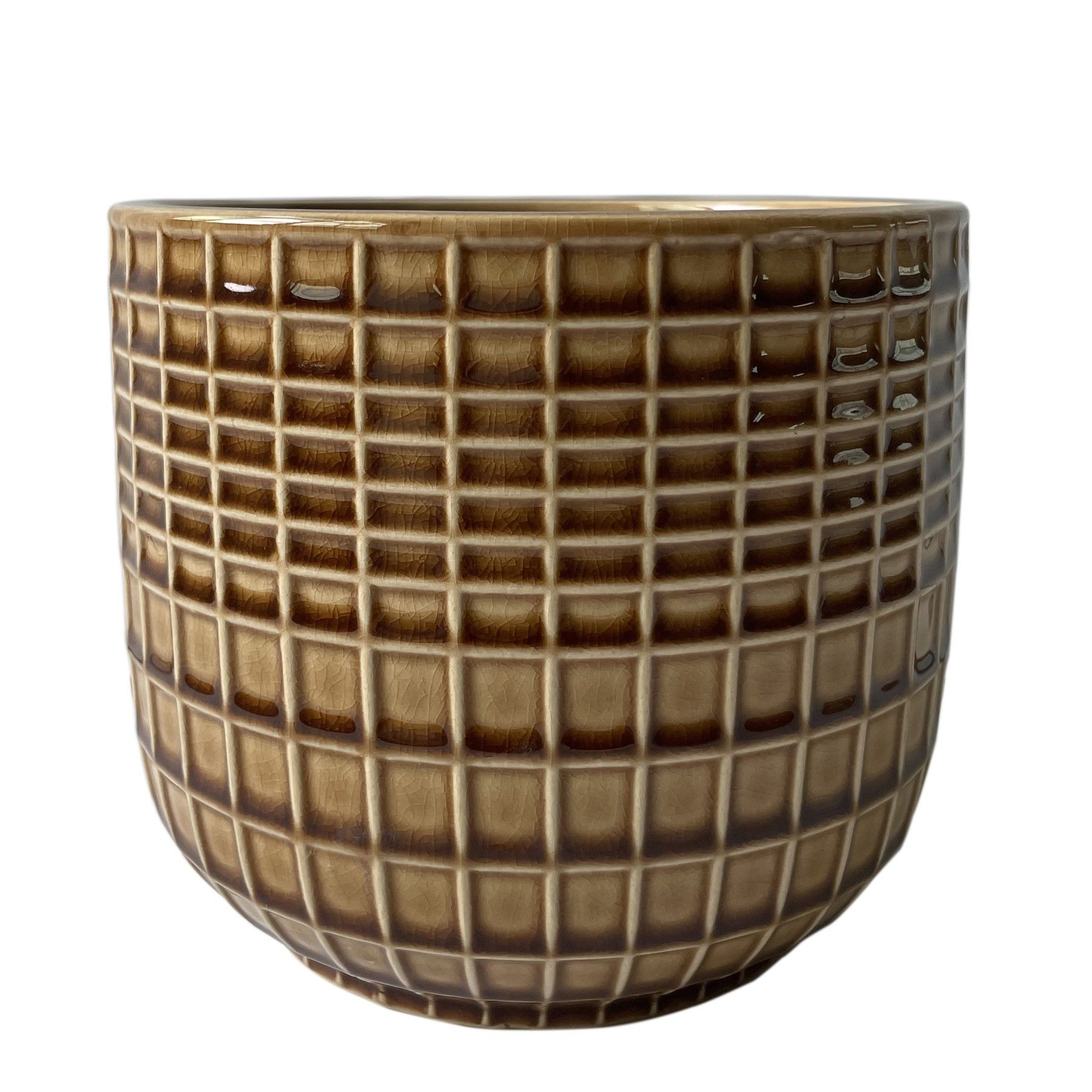 Hortus Braga Pot - Brown - Dia 20.5 x H17cm