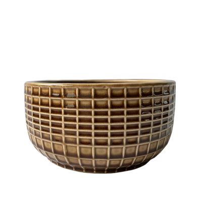 Hortus Braga Pot - Brown - Dia 20.5 x 10cm