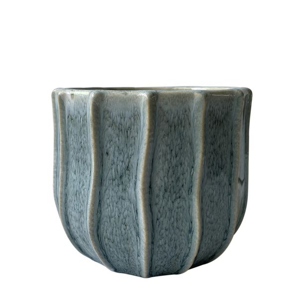 Hortus Porto Pot - Blue/Grey - Dia 13.5 x H13cm