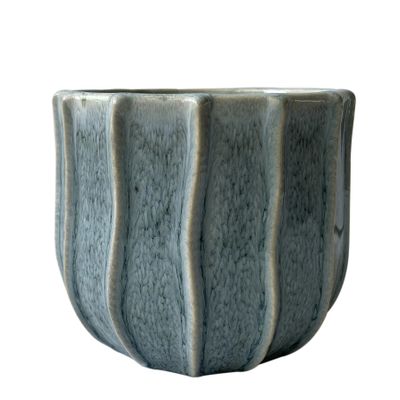Hortus Porto Pot - Blue/Grey - Dia 17.5 x H15cm