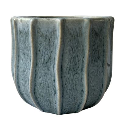 Hortus Porto Pot - Blue/Grey - Dia 20.5 x H17cm