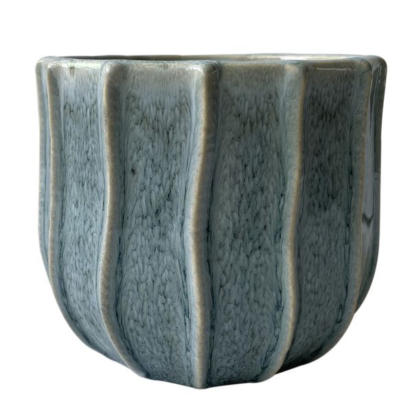 Hortus Porto Pot - Blue/Grey - Dia 20.5 x H17cm