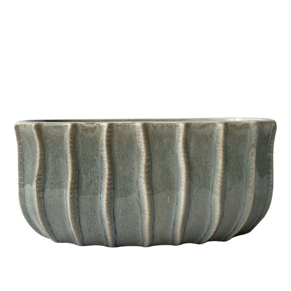 Hortus Porto Pot - Blue/Grey - 25 x 13cm