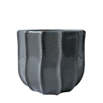 Hortus Porto Pot - Grey - Dia 13.5 x H13cm
