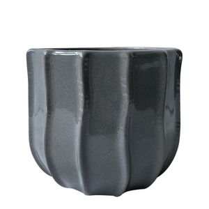 Hortus Porto Pot - Grey - Dia 17.5 x H15cm