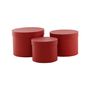 Red Hat Box (Set of 3) (Largest - D19 x H14.4cm)