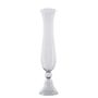 Fluted Vase with bell shaped base - Clear - H90cm 