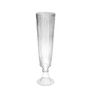 Clear Ribbed Fluted Vase - H56 x Dia 13cm