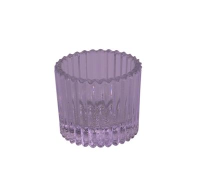 Harrison Tealight Holder - Dia 5 x  H4.5cm - Lilac