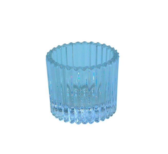 Harrison Tealight Holder - Dia 5 x  H4.5cm - Blue