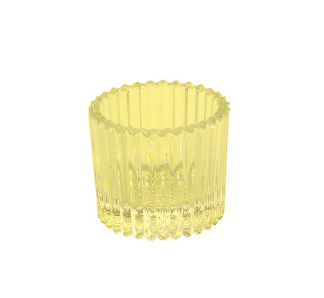 Harrison Tealight Holder - Dia 5 x  H4.5cm - Yellow