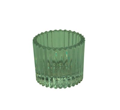 Harrison Tealight Holder - Dia 5 x  H4.5cm - Green