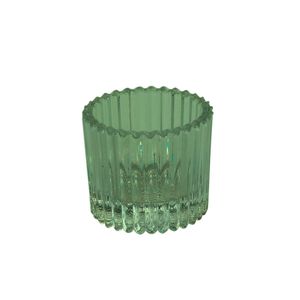 Harrison Tealight Holder - Dia 5 x  H4.5cm - Green