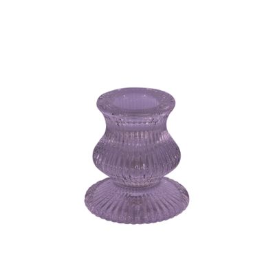 Eliza Taper Candle Holder -  5.5 x 6cm - Lilac