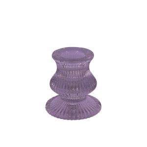 Eliza Taper Candle Holder -  5.5 x 6cm - Lilac