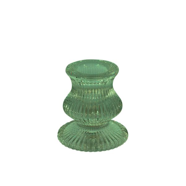 Eliza Taper Candle Holder -  5.5 x 6cm - Green