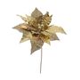 Giant Poinsettia Head - Gold - 50cm