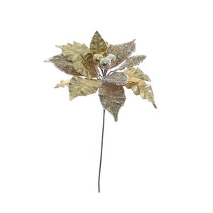 Single Poinsettia  Head - 33x50cm