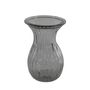 Harper Fluted Flare Top Vase - H14cm - Grey