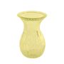 Harper Fluted Flare Top Vase - H14cm - Yellow