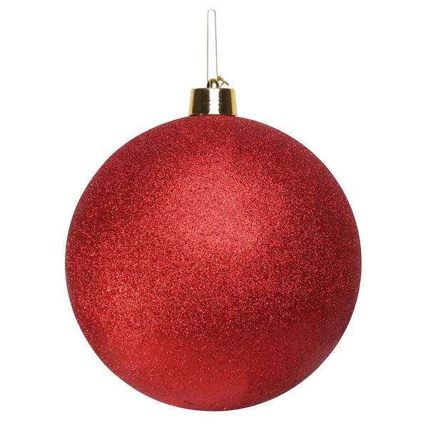Red Glitter Shatterproof Bauble (x1) (40cm)