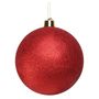 Red Glitter Shatterproof Bauble (x1) (40cm)