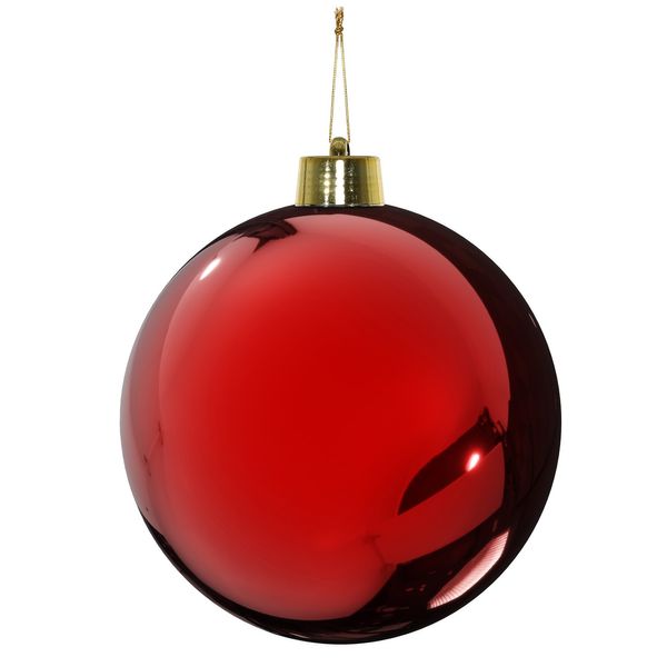 Red Glitter Shatterproof Bauble (x1) (40cm)