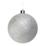 Silver Glitter Shatterproof Bauble (x1) (40cm)