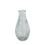 Vintage Fluted Bud Vase 14cm - Clear