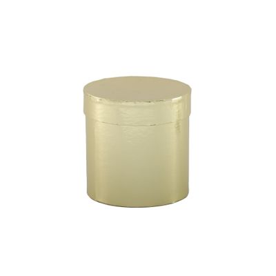 Metallic Gold Hat Box - D13 x H14cm