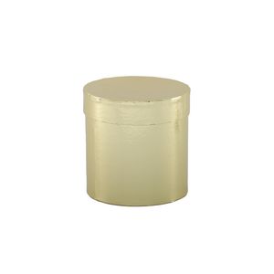 Metallic Gold Hat Box - D13 x H14cm