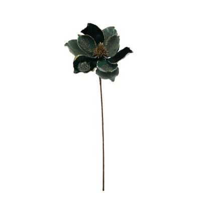 Single Magnolia on Stem - Green - H55cm